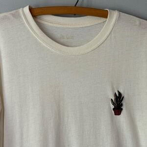 Snake plant embroidered tee